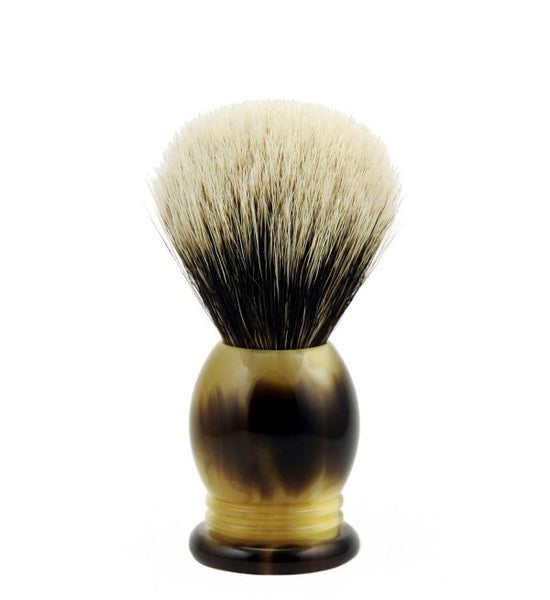 Vintage Blades Brand Finest Badger Shaving Brush in Faux Horn - 20mm