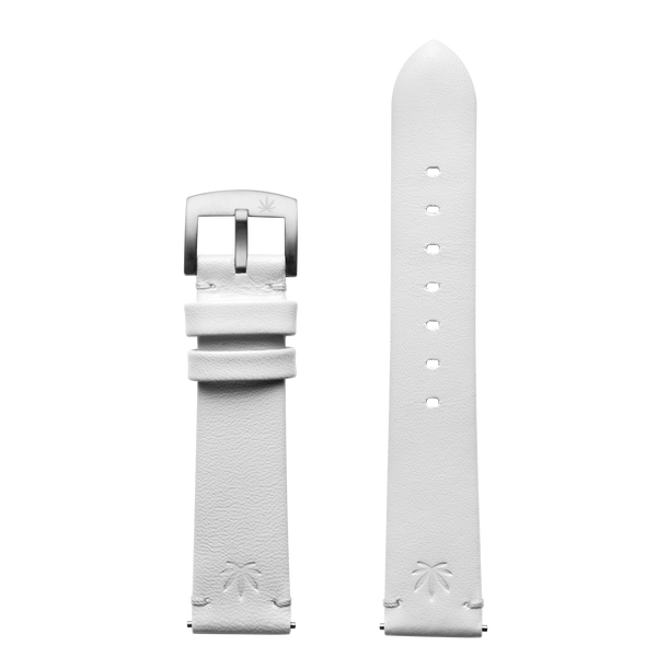 420Waldos Mary Jane Series White Strap with SS Buckle