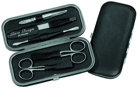 Dovo 5-Piece Framed Cased Manicure Set in Nappa Leather