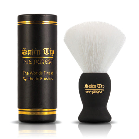 Satin Tip - The Purest - Luxury Synthetic Shaving Brush White