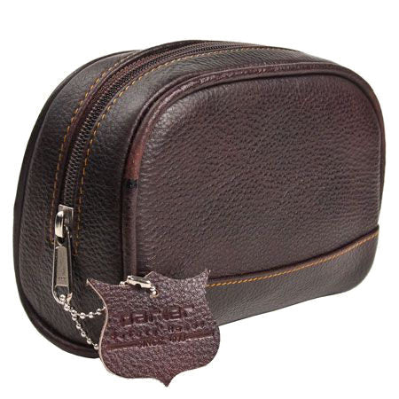 Deluxe Leather Shaving Bag - Small