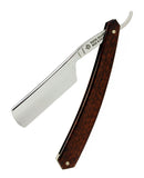 Thiers-Issard 6/8" Carbon Steel Straight Razor - Snakewood  - Round Point - Professionally Honed