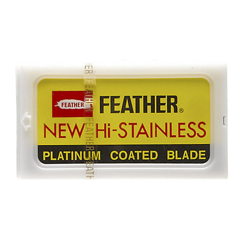 Feather Hi-Stainless Double Edge Razor Blades - 10 Pack